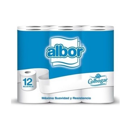 Papel higiénico ALBOR , 12 rollos