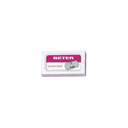 Hojas de afeitado BETER inoxidable, caja 5 uds