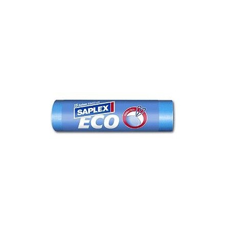 Bolsa basura SAPLEX ECO,   55x60  15 uds