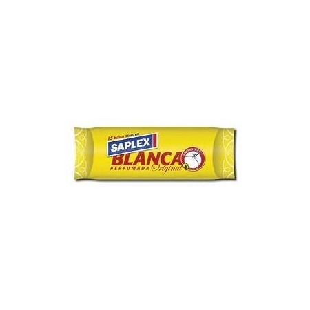 Bolsa basura SAPLEX, blanca  55x60  15 uds
