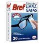 Limpia gafas BREF,  toallitas individuales 20 uds