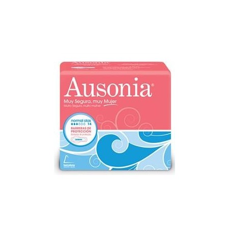 Compresas AUSONIA  normal alas 14 uds