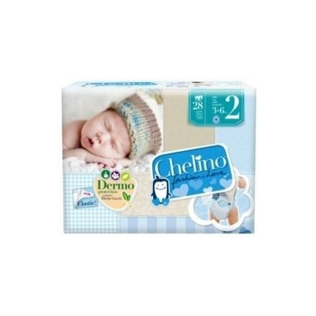 Pañales chelinos T-2 3-6 kg 28 uds.