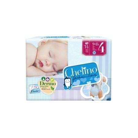 Pañales chelinos T-4 9-15 kg 34 uds.