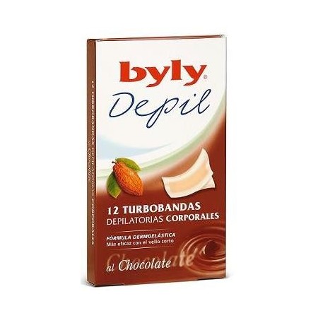 DEPIL BYLY  bandas corporales chocolate 12 uds.
