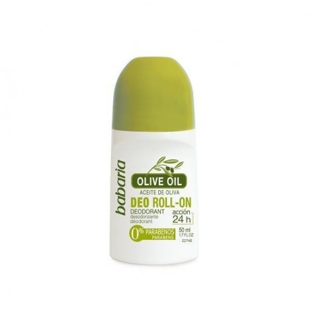 Desodorante BABARIA ACEITE DE OLIVA sensitive roll-on 50 ml.