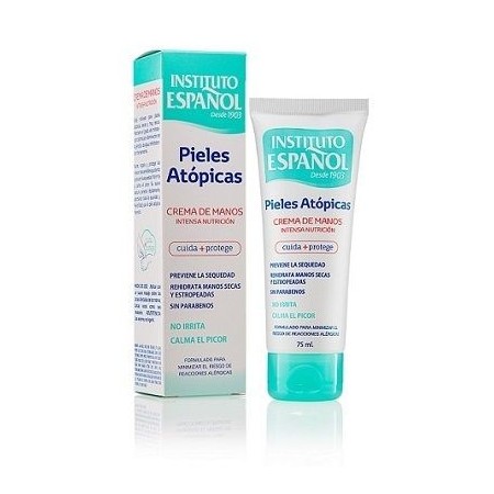 Crema de manos INSTITUTO ESPAÑOL pieles atópicas 75 ml.