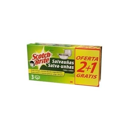 Estropajo salvauñas SCOTCH 2+1