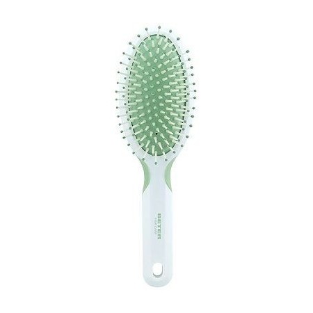 Cepillo ovalado neumático, púas nylon 21 cm.