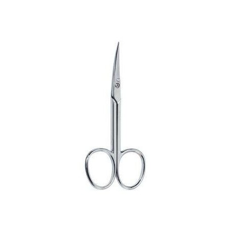 TIJERAS manicura pieles curva cromada 9 cm
