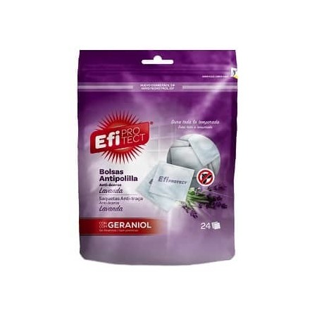 Antipolillas EFI bolsas ropa limpia, 24 uds
