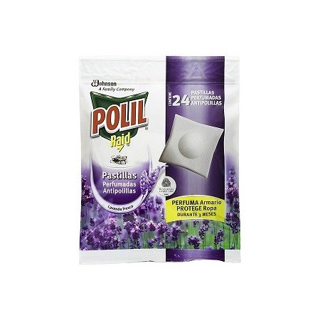 Antipolillas POLIL pastilla lavanda 24 uds