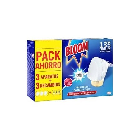 Insecticida BLOOM electric 3 AP + 3 RECAMBIOS