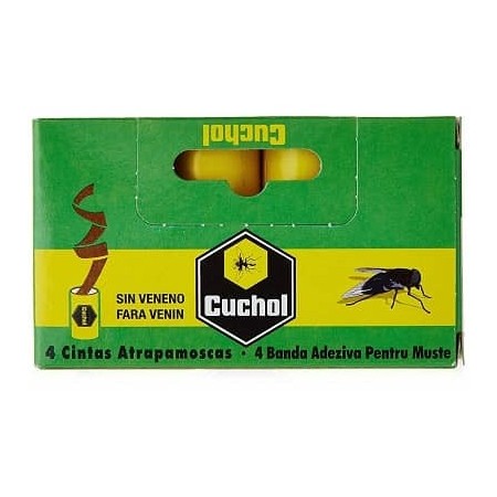 Tiras atrapamoscas CUCHOL 4 uds.