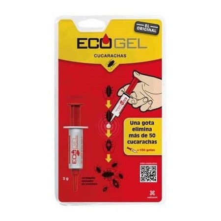 Inseticida ECOGEL cucas jeringa 5gr.