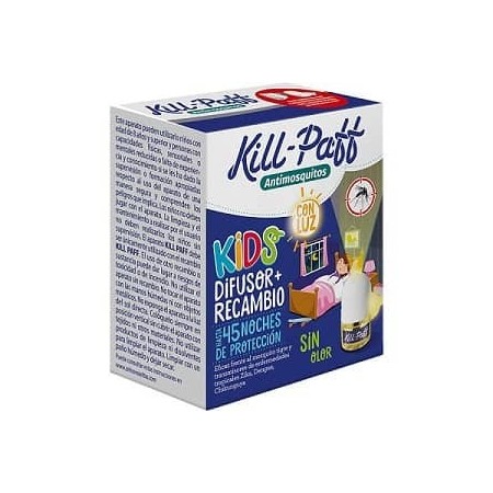 Insecticida KILL PAFF niños APA+1 recambio (luz quitamiedos)