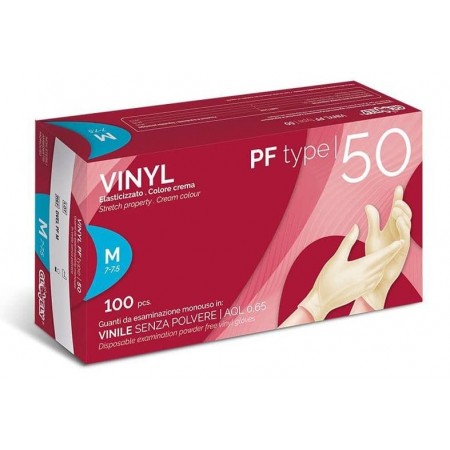 GLOVELY VINYL PF 50 GUANTES DESECHABLES DE PVC SIN POLVO