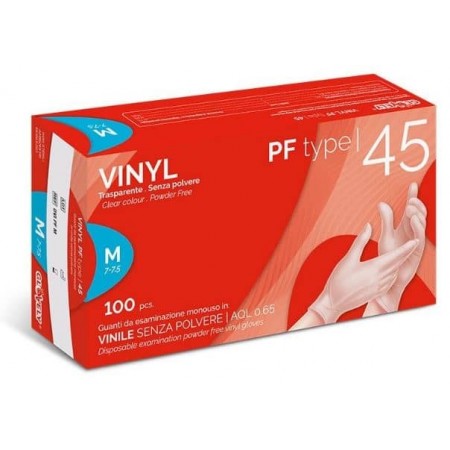 GLOVELY VINYL PF 45 GUANTES DESECHABLES SIN POLVO