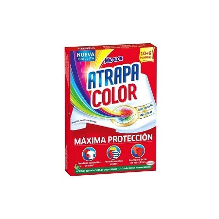 Toallitas MICOLOR atrapa colores 16 uds.