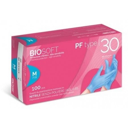 Guantes BIOSOFT PF type 30 de nitrilo biodegrable 1000 uds.