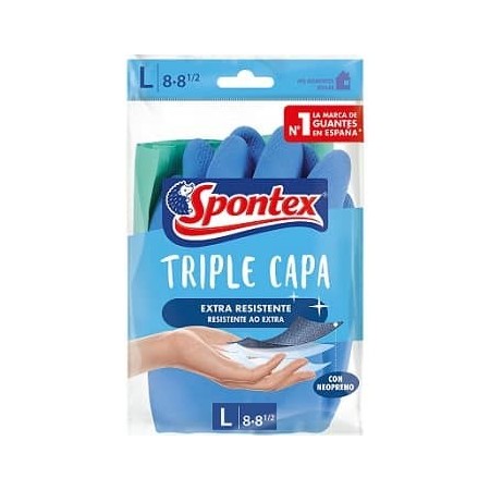 Guantes SPONTEX triple capa neopreno