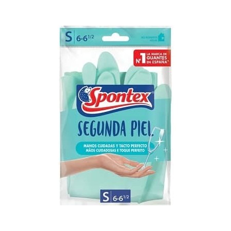 Guantes SPONTEX segunda piel nitrilo sin latex