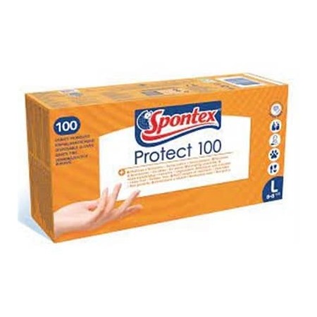 Guantes SPONTEX protect vinilo 100 uds