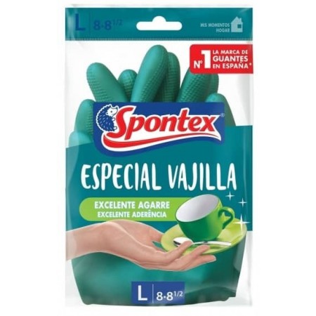 Guantes SPONTEX  látex natural especial vajillas