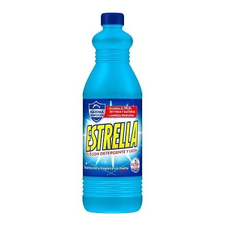 Lejía Estrella azul con detergente, 1430ml