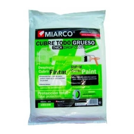 Plástico cubretodo 4x5m grueso 35 micras